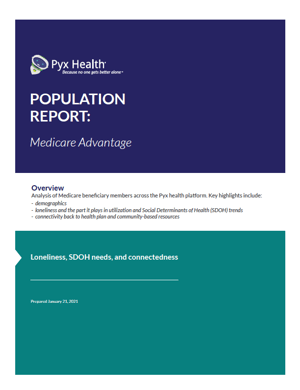 Population Report Medicare Advantage Cover